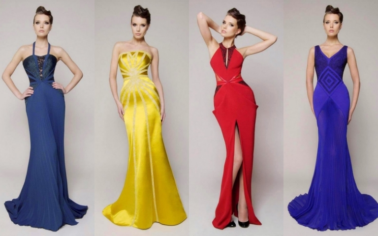 robe-nouvel-an-quatre-modèles-bleu-jaune-rouge-violet