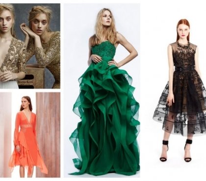 robe-nouvel-an-quatre-modèles-vert-orange-noir-doré