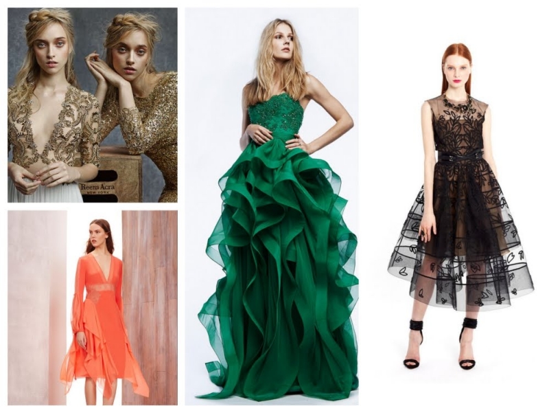 robe-nouvel-an-quatre-modèles-vert-orange-noir-doré