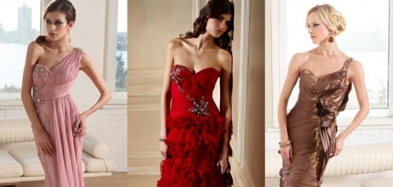 robe-nouvel-an-trois-modèles-rose-rouge-marron