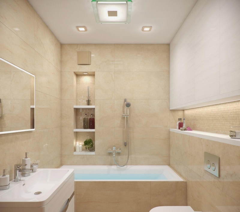 salle-bain-travertin-beige-pastel-miroir-rectangulaire