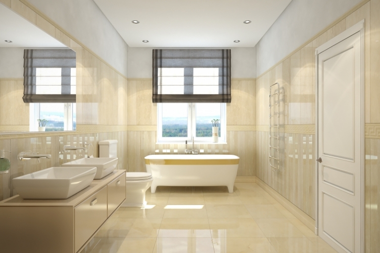 salle-bain-travertin-beige-pastel-vasques-poser-blanc