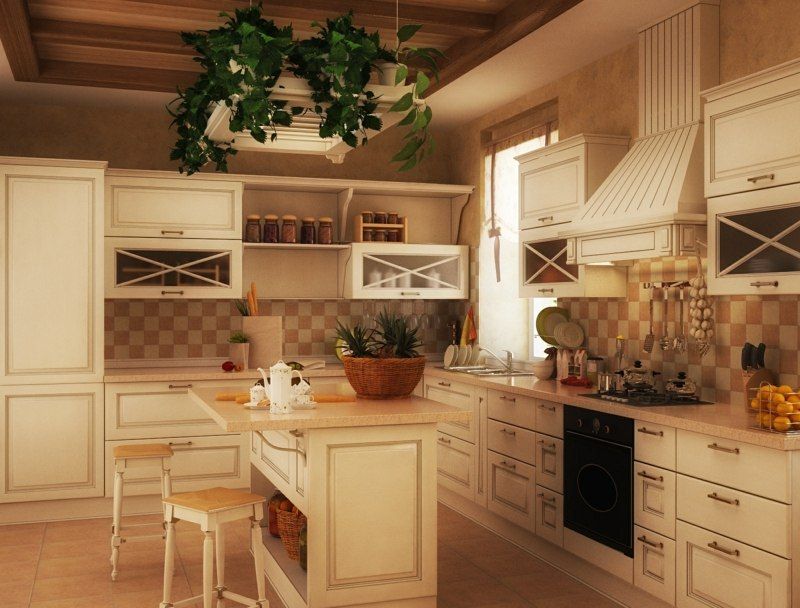 Style campagne chic – laissez entrer l'ambiance provinçale ! Rideau pour cuisine campagne chic