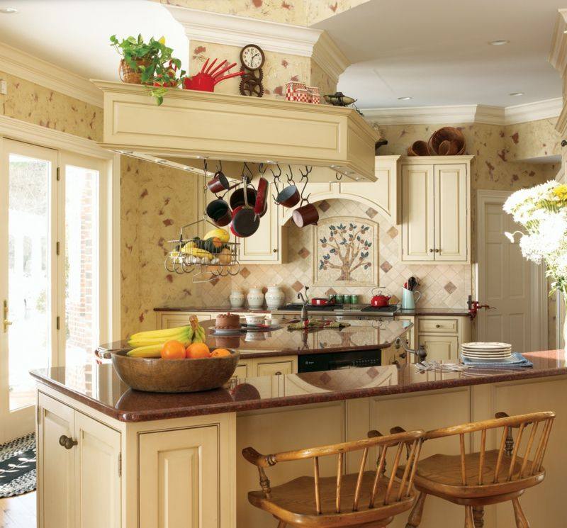 Style campagne chic – laissez entrer l'ambiance provinçale ! Rideau pour cuisine campagne chic