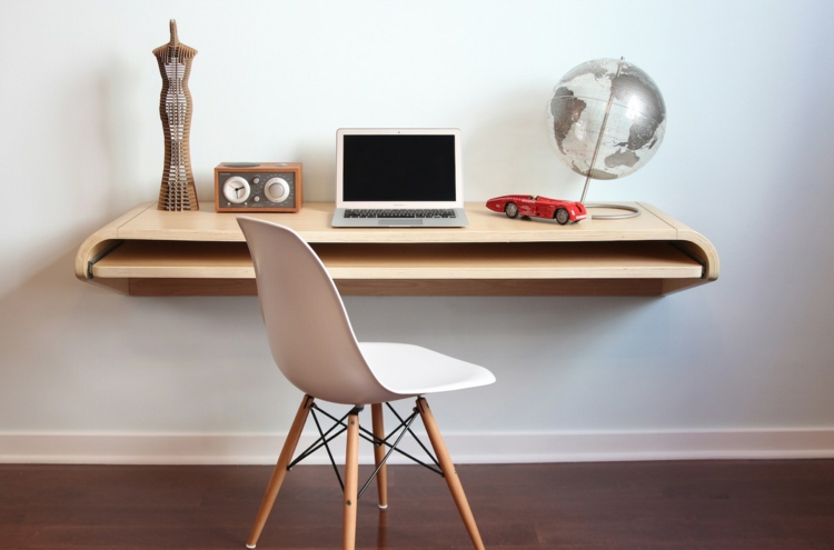 table-bureau-mural-style-scandinave-chaise-design-Eames-blanche