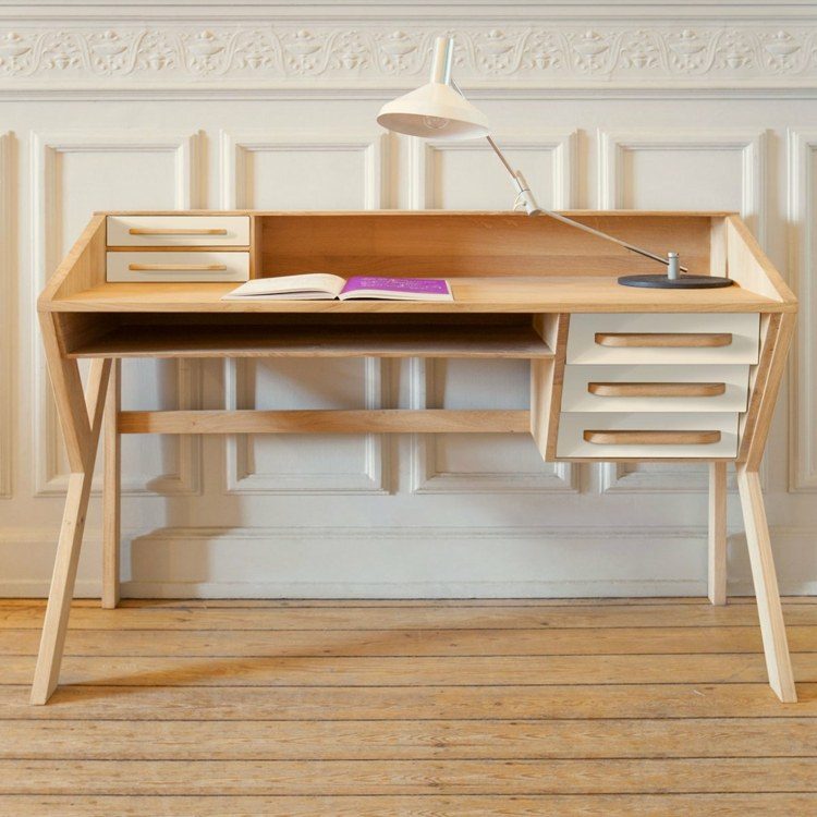 Table bureau moderne et peu encombrante 45 super modèles! Bureau ado avec rangement