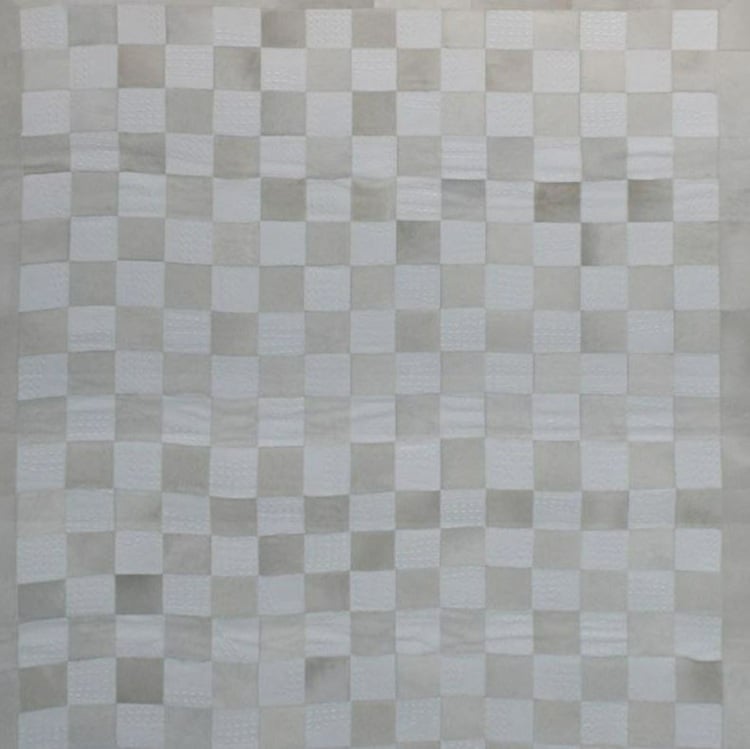 tapis-patchwork-design-Ebru-carrés-beige-blanc-cassé-fait-main