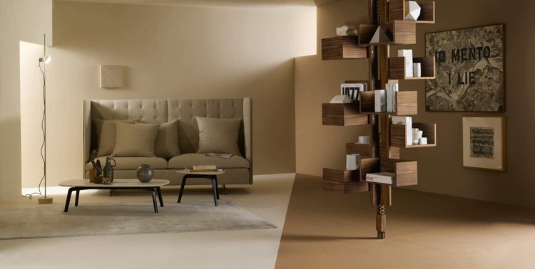 bibliothèque design -albero-autoportante-pivotante-noyer