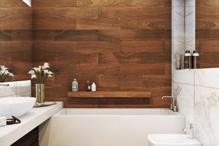 Carrelage sol salle de bain imitation bois en 15 idées top