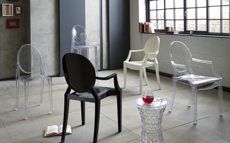 chaise-Kartell-Starck-Louis-Ghost-Victoria-Ghost-transparente-opaque