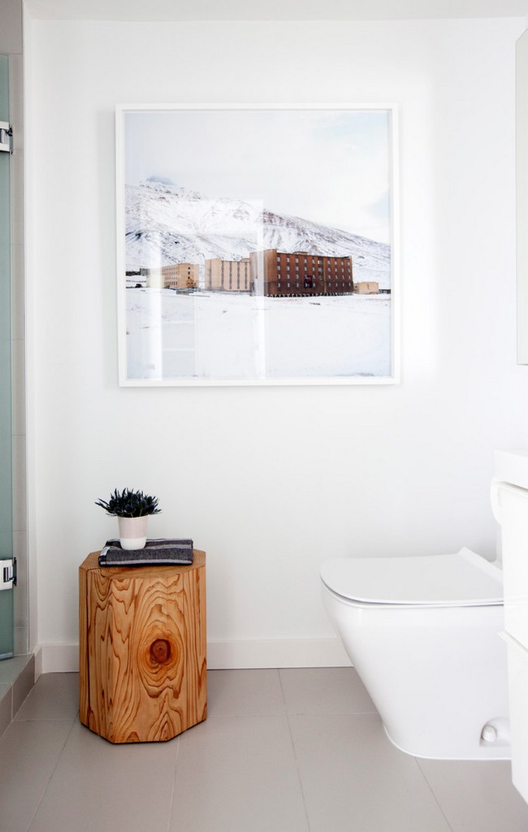 décoration style scandinave toilettes-tronc-arbre-table-appoint