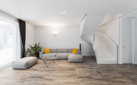 escalier-demi-tournant-béton-déco-minimaliste