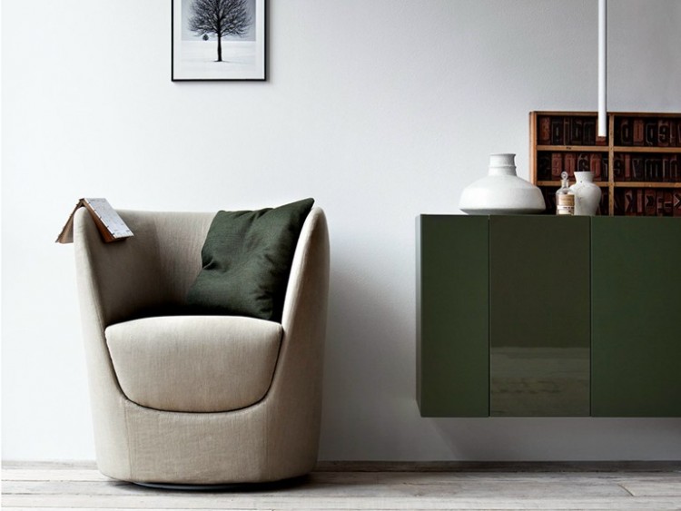 fauteuil design scandinave -tapisse-couleur-taupe-OPLÀ-PIANCA