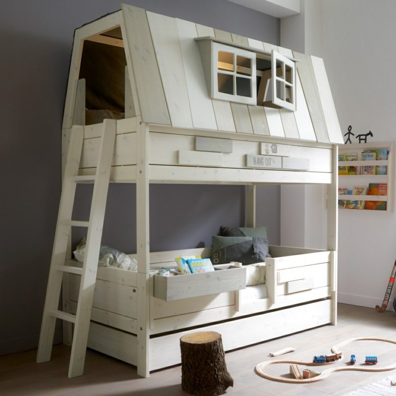 Lit cabane enfant en 22 idées créatives ! Nature Chambre Créatif
