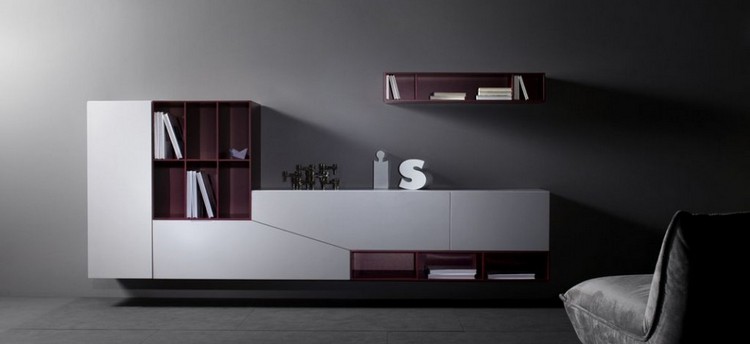 meuble de salon moderne -facade-blanc-bordeaux-Cut-X 670