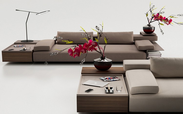 meuble salon design canapés-bas-gris-style-minimaliste