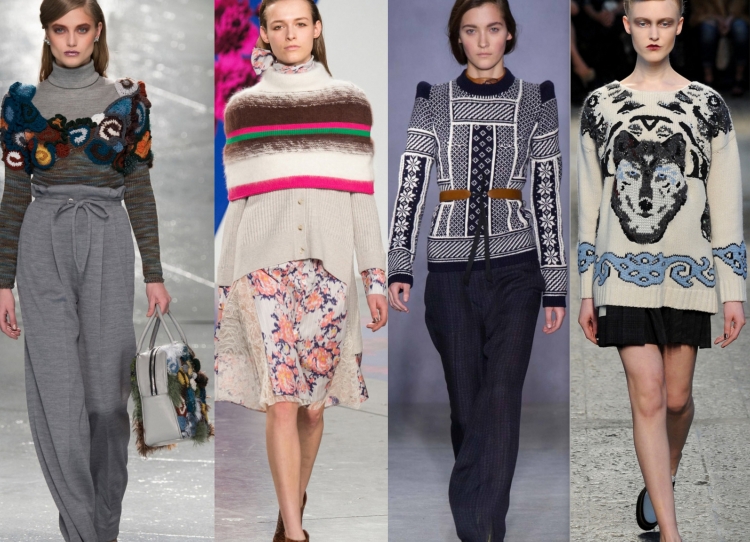 mode femme hiver 2015 2016 pulls-motifs