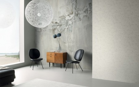 papier peint imitation beton-brut-buffet-bois-rasch