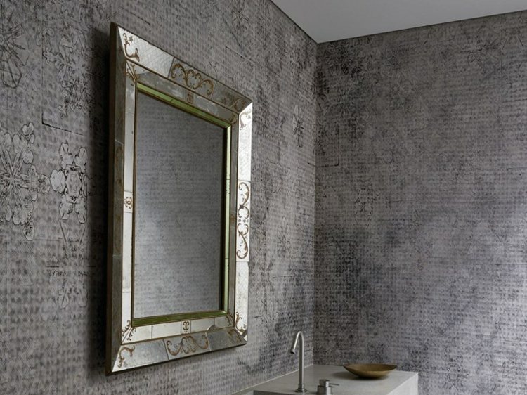 papier peint pour salle de bain -crystal-water-gris-motifs-cristaux