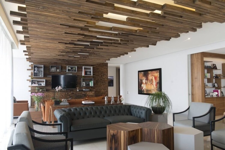 plafond bois design original-plafond-lumineux-led-salon-design