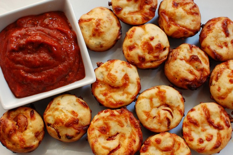 recette amuse-bouche –nouvel-an-pizza-muffins