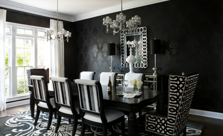 salle-manger-contemporaine-chaises-néo-baroques-noir-blnc.jpg