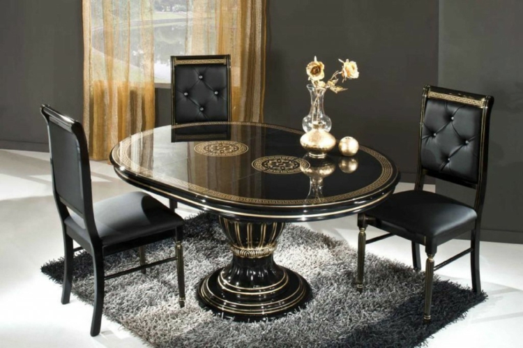 salle à manger contemporaine table-ovale-bois-chaises-assorties-tapis-gris.jpg