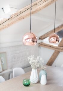 suspension cuivre -hemispherique-design-epure-moderne