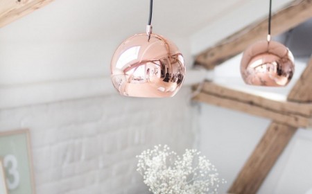 suspension cuivre -hemispherique-design-epure-moderne