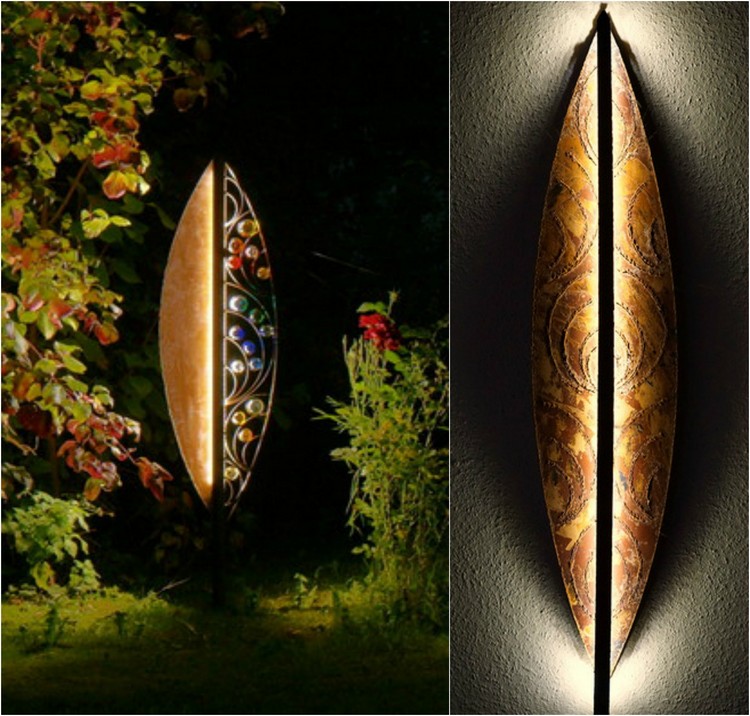 aménagement-jardin-extérieur-sculpture-deisgn-lampe