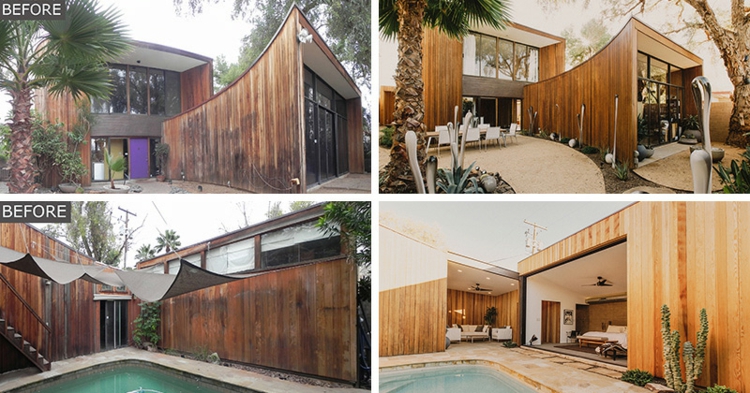 bardage bois extérieur -piscine-renovation-photos-avant-apres