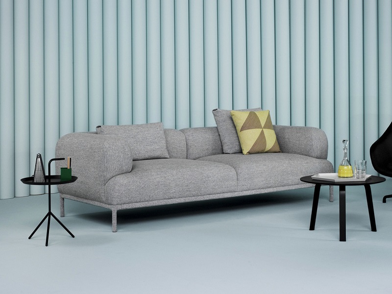 canapé-gris-chiné-droit-2-places-design-danois-Hay-Bjorn-Sofa