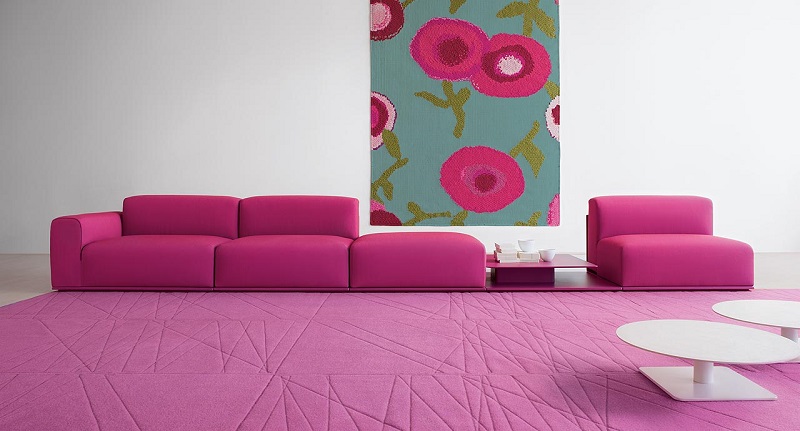 canapé-italien-modulable-design-Paola-Lenti-Cover-Sofa-rose-magenta