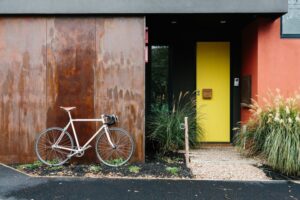 clôture acier Corten -facade-acier-rouille