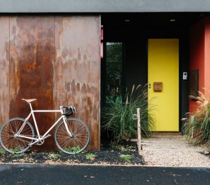 clôture acier Corten -facade-acier-rouille