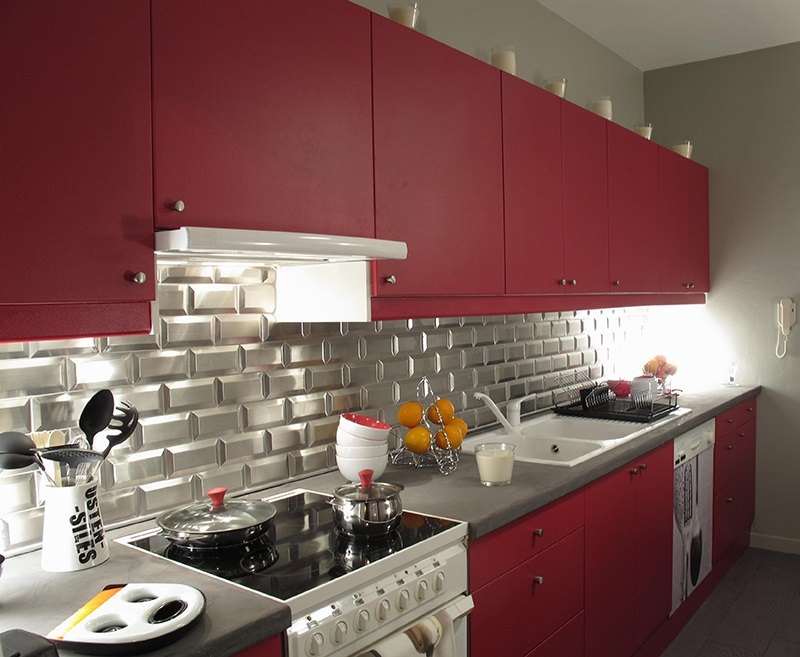 Couleur de cuisine 2016 àmarier au blanc 20 idées tendance Carrelage cuisine couleur