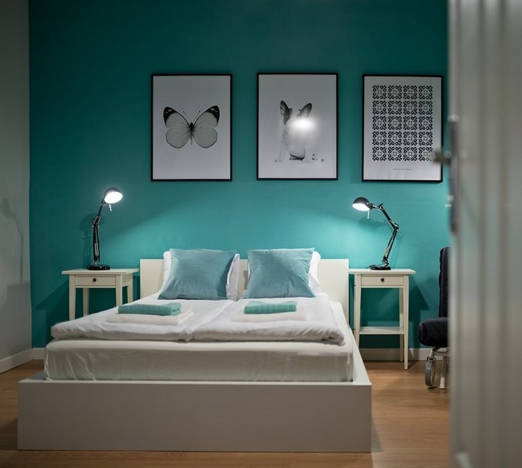 Couleur de peinture pour chambre tendance en 18 photos ! Peinture bleu nuit chambre