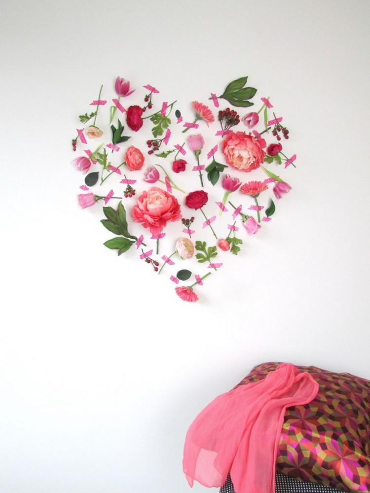 décoration saint valentin DIY-coeur-amour-composition-florale