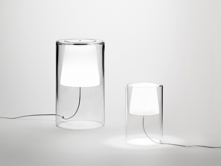 luminaire chambre adulte -design-avant-garde-cylindre-verre