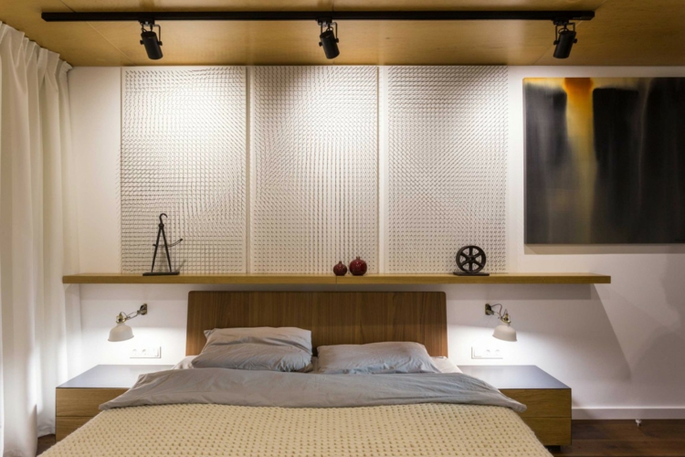 luminaire industriel -chambre-coucher-panneau-mural-decoratif