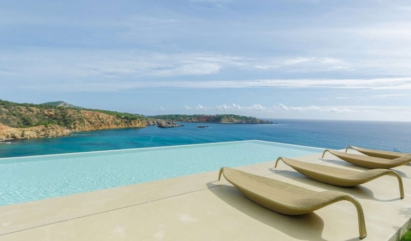 maison Ibiza vue imprenable île Formentera piscine débordement