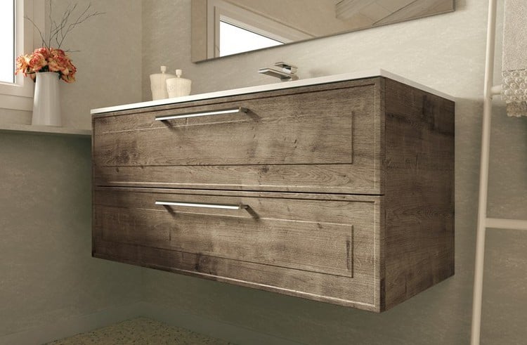 meuble de salle de bain en bois -meuble-vasque-tiroirs-design-moderne-DRESSY COMP 02 - IdeaGroup