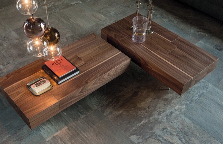 meuble design moderne-table-basse-bois-Cattelan Italia-Lingotto