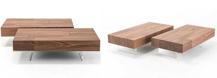 meuble design moderne-table-basse-bois-massif-Lingotto