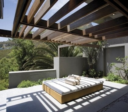 pergola bois moderne Cape-Town-SAOTA-architects