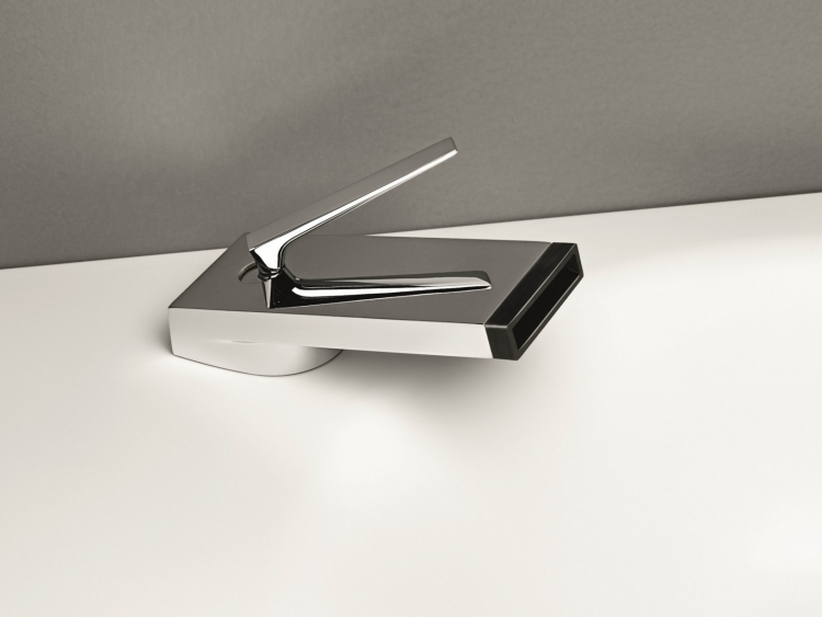 robinet salle de bain design moderne métal poli Zucchetti Kos