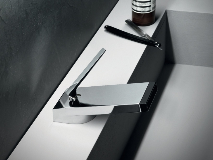 robinet salle de bain poignée érgonomique design moderne Zucchetti