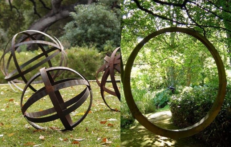 sculpture-jardin-contemporaine-acier-corten