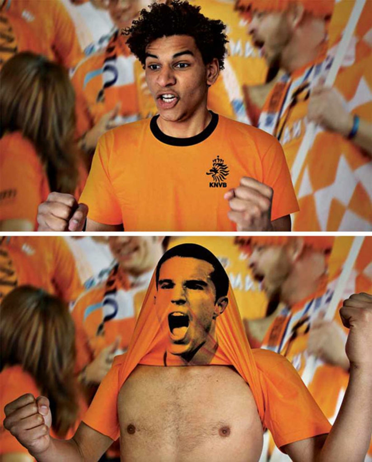t-shirt-originaux-idée-orange-passionnés-football