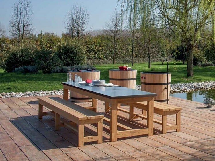 table d’extérieur –design-bois-rectangulaire-classique-FRAME-Minacciolo